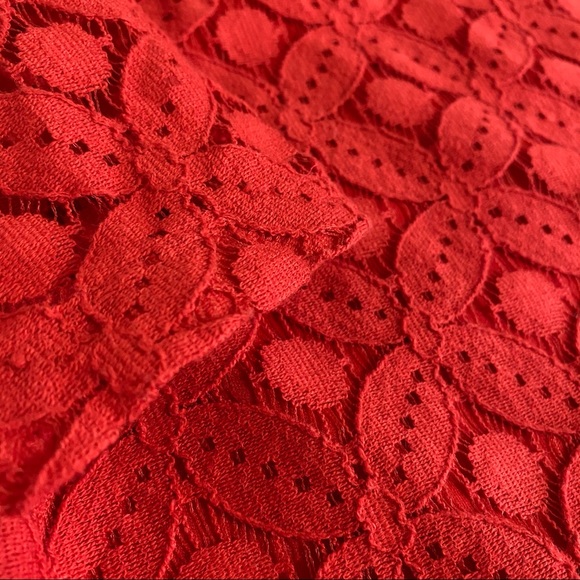 Red lace top - Picture 8 of 8